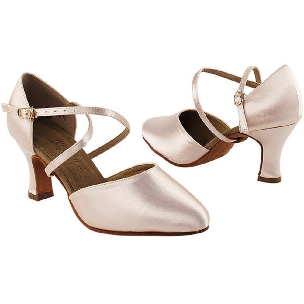 Very Fine Ladies Ballroom Dancing Shoes C9691 - Standard, Wedding Flesh Satin 7